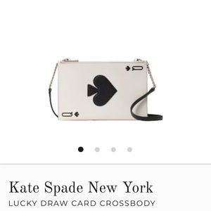 Kate Spade Lucky Draw Crossbody purse with detachable strap.